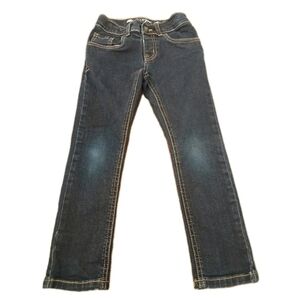 Cat & Jack Dark Washed Skinny Jeans Boys Size:5T Adjustable Waist